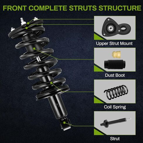 زوج أمامي من AUTOSAVER88 مجموعة صدمات كاملة متوافقة مع تيتان باثفايندر أرمادا إنفينيتي Qx56 in Kuwait