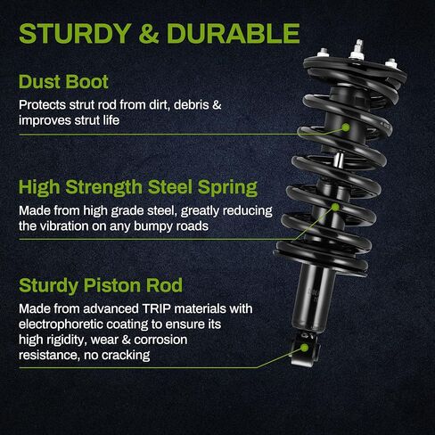 زوج أمامي من AUTOSAVER88 مجموعة صدمات كاملة متوافقة مع تيتان باثفايندر أرمادا إنفينيتي Qx56 in Kuwait