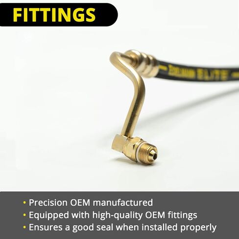 Edelmann Elite 71826E Power Steering Pressure Hose - Car Accessories and Equipment, For 1993-1998 Jeep Grand Cherokee, 1993-1996 Jeep Grand Wagoneer in Kuwait