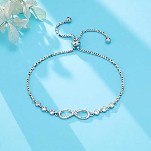 Infinity Cross Charm Bracelet Christian Easter Confirmation Baptism Graduation Gifts for Women Girls in Saudi Arabia