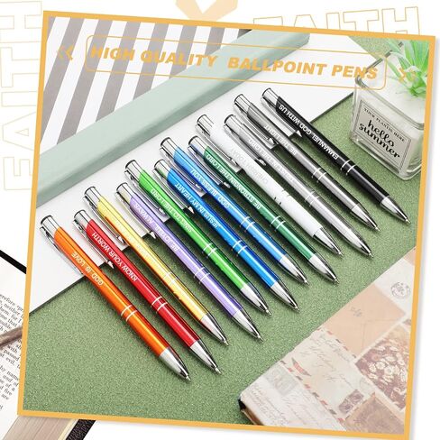 Spakon Bible Verse Ballpoint Pen Inspirational Pens Bulk Metal Motivational Journal Pens Religious Christian Gifts for Women Men(36 Pieces) in Saudi Arabia