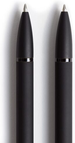 U Brands Monterey Ballpoint Pens, Set of 2, Black and White With Gold Details, Bold (1.0 mm) Point, Black Ink in Saudi Arabia