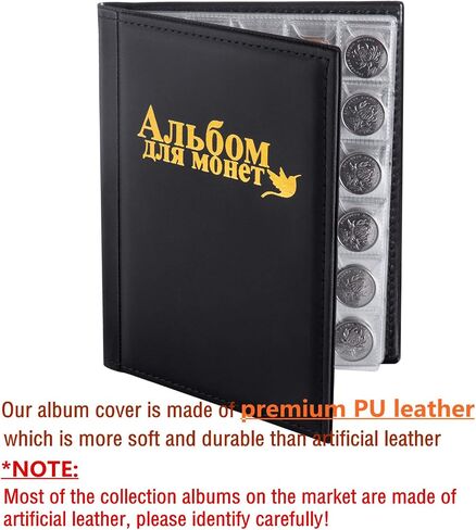 Ettonsun 250 Pockets Coin Collecting Holder Album - Coin Collection Book Supplies Holders for Collectors in Saudi Arabia