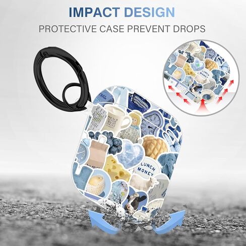 maxjoy لحالة airpods، أنيمي الكرتون تصميم لطيف airpods الجيل الأول والثاني غطاء حالة لقرون الهواء الرجال الفتيان الفتيات الأطفال، حالات kawaii لairpods التفاح 1/2، أنيمي الأبيض سحابة الحبل in Kuwait