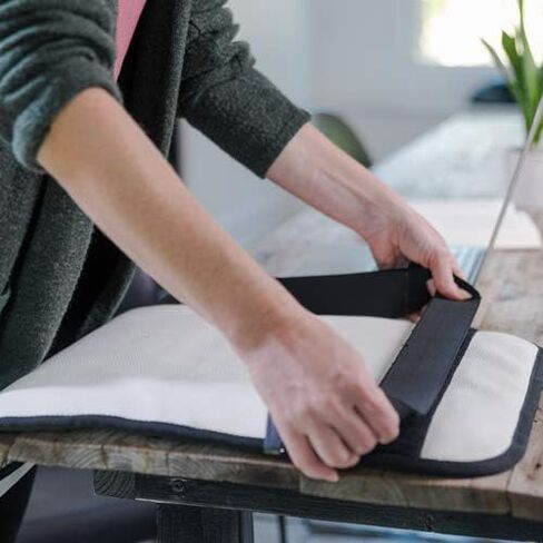 وسادة تدفئة بالأشعة تحت الحمراء البعيدة من iReliev مع اليشم الطبيعي والتورمالين (24 بوصة × 16 بوصة) - حرارة مخترقة تلطف آلام العضلات والمفاصل الصلبة والتشنجات والتهاب المفاصل وآلام الظهر - تتضمن حقيبة سفر in Kuwait