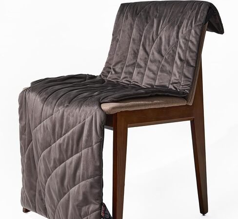 ZonLi Dutch Velvet USB Heated Pad for Chair, Sofa and Couch, Portable Cordless 5V Electric Heated Cushion with 3 Heat Levels (104°F -140°F), includes 4.92-feet USB Extension Cable(Burgundy) in Kuwait