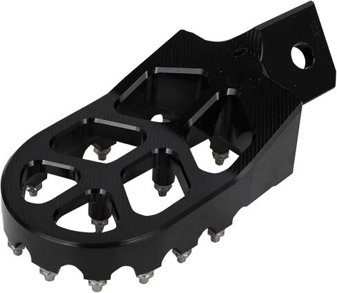 Dirt Bike Foot Pegs,Motorcycle Footpegs Wider Foot Pegs Rest Pedal CNC for TW 200 TW200 1987-2023 Black in Saudi Arabia