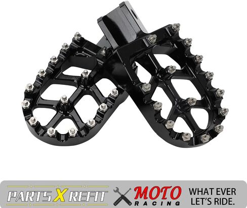 Dirt Bike Foot Pegs,Motorcycle Footpegs Wider Foot Pegs Rest Pedal CNC for TW 200 TW200 1987-2023 Black in Saudi Arabia