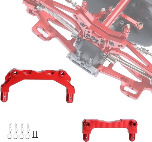 لأجزاء ترقية Hyper Go H14BM أجزاء ترقية أمامية وخلفية RC لصدمات البرج وأعمدة الجسم لـ MJX Hyper Go H14BM 14210 14209 Jetwood 1/14 مجموعة ترقية مقياس أحمر in Kuwait