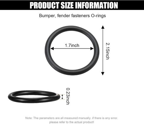 Car Bumper Fenders Fasteners O Rings, Quick Release Fasteners Washer Kit, Bumper Fenders Replacement Rubber Fasteners Bands O Rings, Universal O Ring Gaskets for Car Bumpers in Saudi Arabia