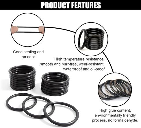 Car Bumper Fenders Fasteners O Rings, Quick Release Fasteners Washer Kit, Bumper Fenders Replacement Rubber Fasteners Bands O Rings, Universal O Ring Gaskets for Car Bumpers in Saudi Arabia