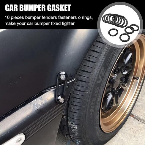 Car Bumper Fenders Fasteners O Rings, Quick Release Fasteners Washer Kit, Bumper Fenders Replacement Rubber Fasteners Bands O Rings, Universal O Ring Gaskets for Car Bumpers in Saudi Arabia