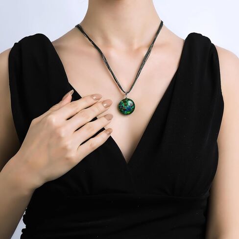 Venetian Murano Glass Necklaces Earrings Bracelets | 100% Handmade & 100% Unique | Pendants | Earrings | Protection | Positive Energy | Balance | Jewelry | Comes with Beautiful Gift Box in Saudi Arabia