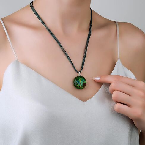 Venetian Murano Glass Necklaces Earrings Bracelets | 100% Handmade & 100% Unique | Pendants | Earrings | Protection | Positive Energy | Balance | Jewelry | Comes with Beautiful Gift Box in Saudi Arabia