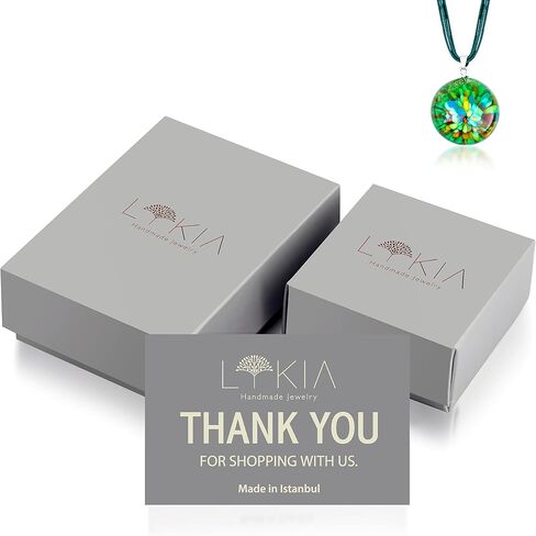 Venetian Murano Glass Necklaces Earrings Bracelets | 100% Handmade & 100% Unique | Pendants | Earrings | Protection | Positive Energy | Balance | Jewelry | Comes with Beautiful Gift Box in Saudi Arabia