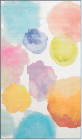 Delta Children Rectangle Area Rug for Kids, 53 x 59-Inch, Pearl Dot in Saudi Arabia