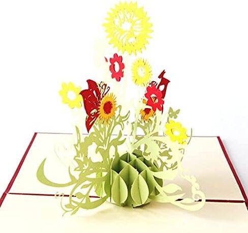 WESAPPINC 6Pack 3D Greeting cards Christmas Cards Pop Up Holiday Postcards, Birthday Anniversaries Card for Fathers,Valentines, Friend,Kids, Thank You Handmade Appreciation Gifts (1pack Mother card) in Kuwait