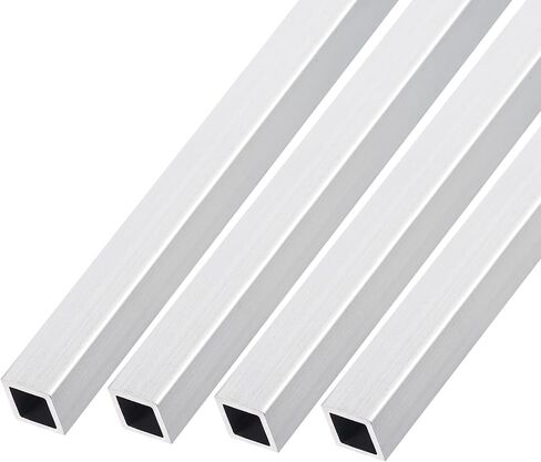 METALLIXITY Square Aluminum Tube (10mm x 10mm x 1mm x 200mm) 6Pcs, 6063 Aluminum Tubing - for Home Furnishing, Machinery in Saudi Arabia