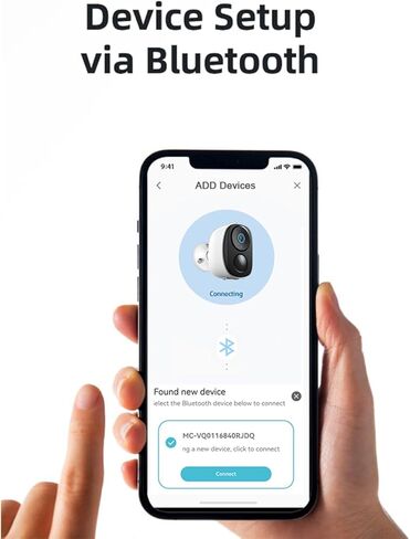 EVERSECU 2K 3MP Outdoor Wireless Security Camera Support Pairing Via Bluetooth, Rechargeable Battery-Powered WiFi Home CCTV Bullet Camera, Spotlight, PIR Motion Detection, 2-Way Audio (4pack) in Kuwait