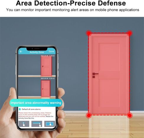 EVERSECU 2K 3MP Outdoor Wireless Security Camera Support Pairing Via Bluetooth, Rechargeable Battery-Powered WiFi Home CCTV Bullet Camera, Spotlight, PIR Motion Detection, 2-Way Audio (4pack) in Kuwait