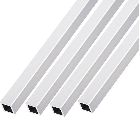METALLIXITY Square Aluminum Tube (10mm x 10mm x 1mm x 200mm) 6Pcs, 6063 Aluminum Tubing - for Home Furnishing, Machinery in Saudi Arabia