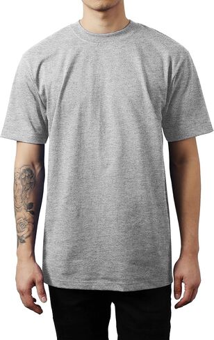 Hat and Beyond Mens Super Max Heavyweight Cotton T Shirt Solid Short Sleeve Tee S-5XL in Kuwait