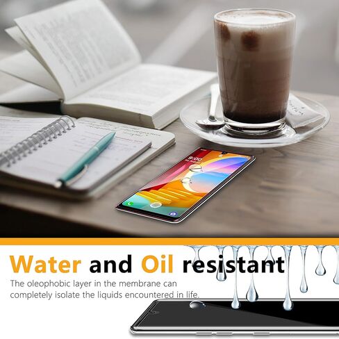 واقي شاشة UniqueMe [عبوة من قطعتين] متوافق مع زجاج LG Velvet/LG Velvet 5G UW المقوى، طبقة تغطية كاملة ثلاثية الأبعاد عالية الدقة [سهلة التركيب] حماية من الحافة إلى الحافة in Kuwait