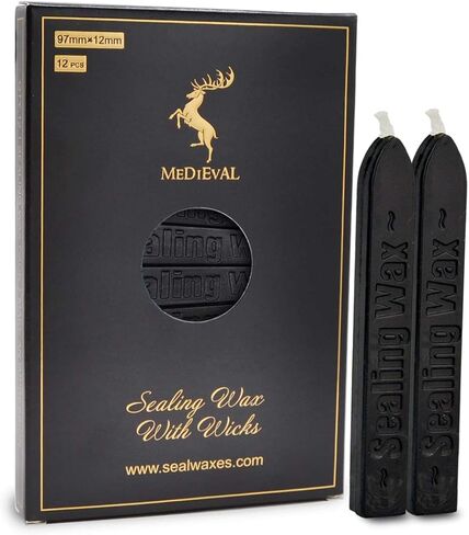 TELOSMA Navy Blue Sealing Wax Candle - Sealing Wax with Wick, Homemade Wax Seals for Wedding or Event Party Invitation,Thanks Giving Card, Christmas Thanks Card Envelope, 12 Count in Saudi Arabia
