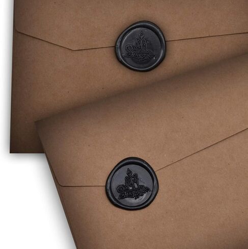 TELOSMA Navy Blue Sealing Wax Candle - Sealing Wax with Wick, Homemade Wax Seals for Wedding or Event Party Invitation,Thanks Giving Card, Christmas Thanks Card Envelope, 12 Count in Saudi Arabia