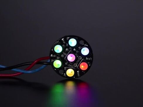 Adafruit NeoPixel Jewel - 7 x 5050 RGBW LED مع برامج تشغيل مدمجة [ADA2859] in Saudi Arabia