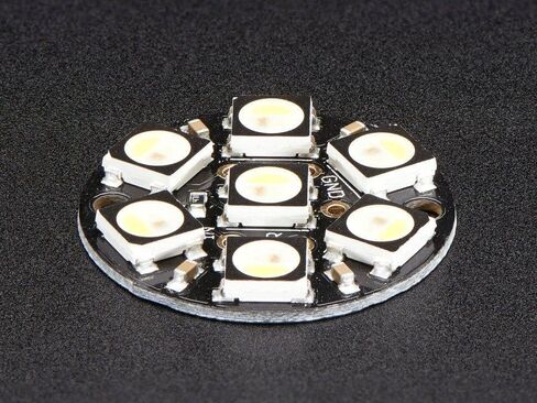 Adafruit NeoPixel Jewel - 7 x 5050 RGBW LED مع برامج تشغيل مدمجة [ADA2859] in Saudi Arabia