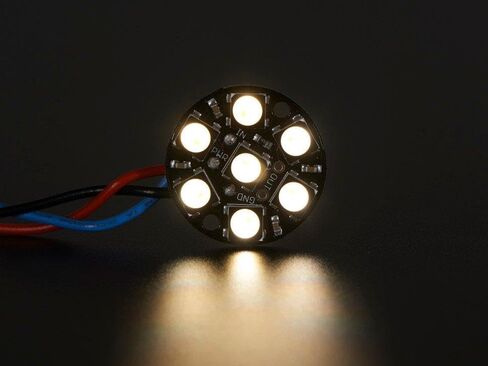 Adafruit NeoPixel Jewel - 7 x 5050 RGBW LED مع برامج تشغيل مدمجة [ADA2859] in Saudi Arabia