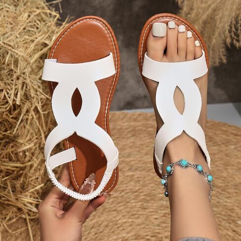 flat sandals for women open toe fashion casual Ankle Strap Summer sandals for women 2024 in Saudi Arabia