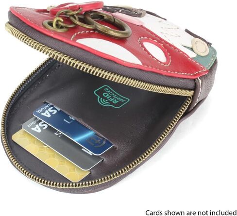 CHALA Mini Coin Purse Keychain - RFID Protected Card Holder and Coin Purse Accessory - Turtle A in Kuwait