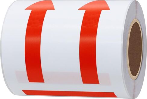 Hybsk 3x5 inch Red Arrows This Side Up Stickers Safe Handling for Shipping and Packing - 100 Adhesive Labels Per Roll (Red) in Saudi Arabia