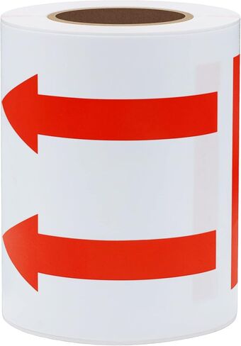 Hybsk 3x5 inch Red Arrows This Side Up Stickers Safe Handling for Shipping and Packing - 100 Adhesive Labels Per Roll (Red) in Saudi Arabia