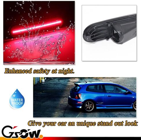 2 قطعة لـ 2002 2003 2004 2005 H-onda Civic Si EP3 3DR مصابيح تحديد جانبية للمصد الأحمر الخلفي، عدسة مدخنة، [تركيب بدون جهد] استبدال #33801S5TA01 in Kuwait