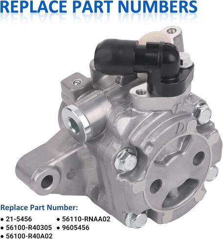 21-5456 Power Steering Pump Compatible with 2006 2007 2008 2009 2010 2011 Honda Civic 1.8L, Power Assist Pump Replace part 56110-RNA-A01, 29010309, 36-215668 in Saudi Arabia