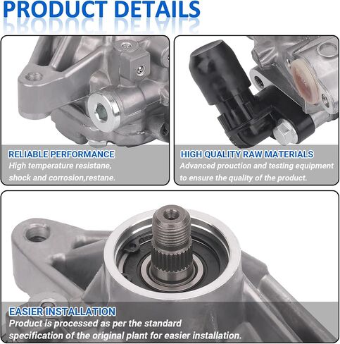 21-5456 Power Steering Pump Compatible with 2006 2007 2008 2009 2010 2011 Honda Civic 1.8L, Power Assist Pump Replace part 56110-RNA-A01, 29010309, 36-215668 in Saudi Arabia