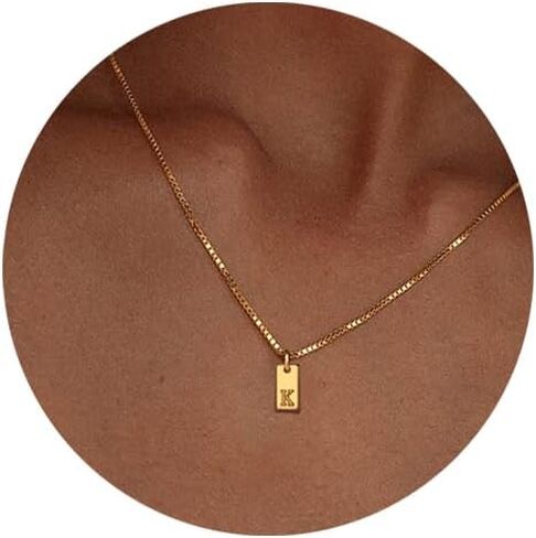 Layered Initial Necklaces Gold for Women, 14K Gold English Plated Initial A-Z Letter Necklace Pendant Personalized Dainty Link Chain Chokers, Mothers Day Jewelry Gifts for Girls in Saudi Arabia