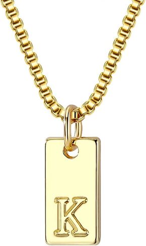 Layered Initial Necklaces Gold for Women, 14K Gold English Plated Initial A-Z Letter Necklace Pendant Personalized Dainty Link Chain Chokers, Mothers Day Jewelry Gifts for Girls in Saudi Arabia