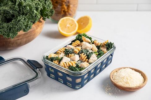 Ello Duraglass Mixed Meal Prep Sets Leak-Proof Glass Food Storage Containers with Silicone Sleeves and Airtight BPA-Free Lids, Dishwasher, Microwave, and Freezer Safe in Saudi Arabia