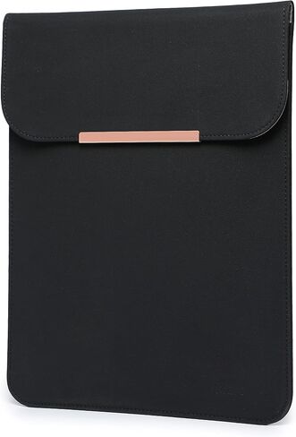 HYZUO 13 Inch Laptop Sleeve Compatible with MacBook Air 13.6/13 M2 A2681 M1 A2337 2018-2024, MacBook Pro 13 M2 M1 2016-2024, Faux Suede Leather Case, Brown-Single in Saudi Arabia