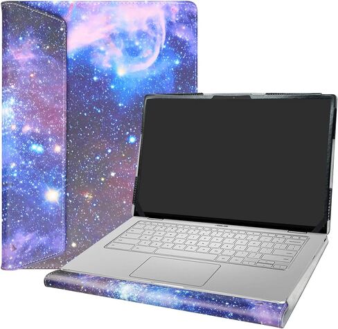 Alapmk Protective Case for ASUS Chromebook Flip C434, C403NA & ExpertBook B9, Black - Laptop Case with Cooling Liner & Elastic Bands, 14" Compatible Devices in Saudi Arabia