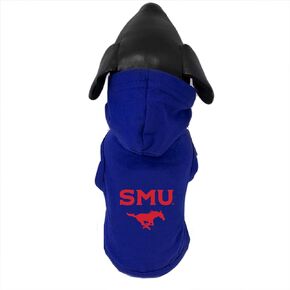 NCAA SMU Mustangs Cotton Lycra Hooded Dog Shirt