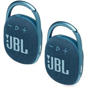 مجموعة مكبرات صوت بلوتوث لاسلكية مقاومة للماء مكونة من قطعتين من JBL (رمادي)