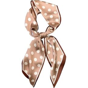 DEOIRC Fashion Bag Handbag Handle Ribbon Scarf Polka Dot Printing Neckerchief Scarf