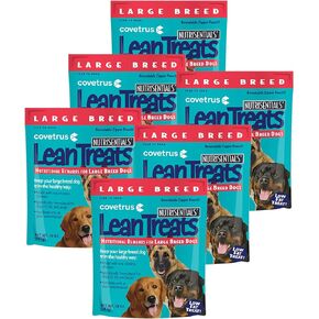 Covetrus Nutrisential Lean Treats for Large Dogs - Soft Dog Treats for Large Dogs - Nutritional Low Fat Bite Size K9 Treats - Chicken Flavor - 10oz - 6 Pack