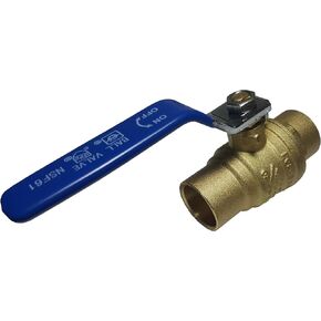 10 قطع XFITTING 3/4" صمام كروي للعرق، نحاس، 600 WOG (ماء، زيت، غاز)