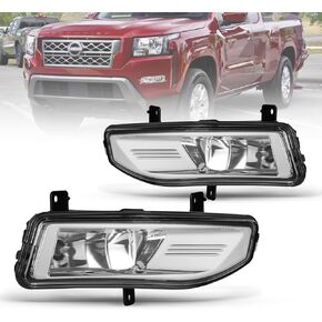 AUTOWIKI Fog Lights for 2022 2023 2024 Nissan Frontier OEM Front Fog Light Assembly Replacement for 22-24 Frontier S SV Clear Lens Fog Lamps 1 Pair w/Switch and Wiring Harness